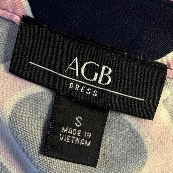 AGB Pink and Black Geometric Mini Dress - Picture 2 of 5